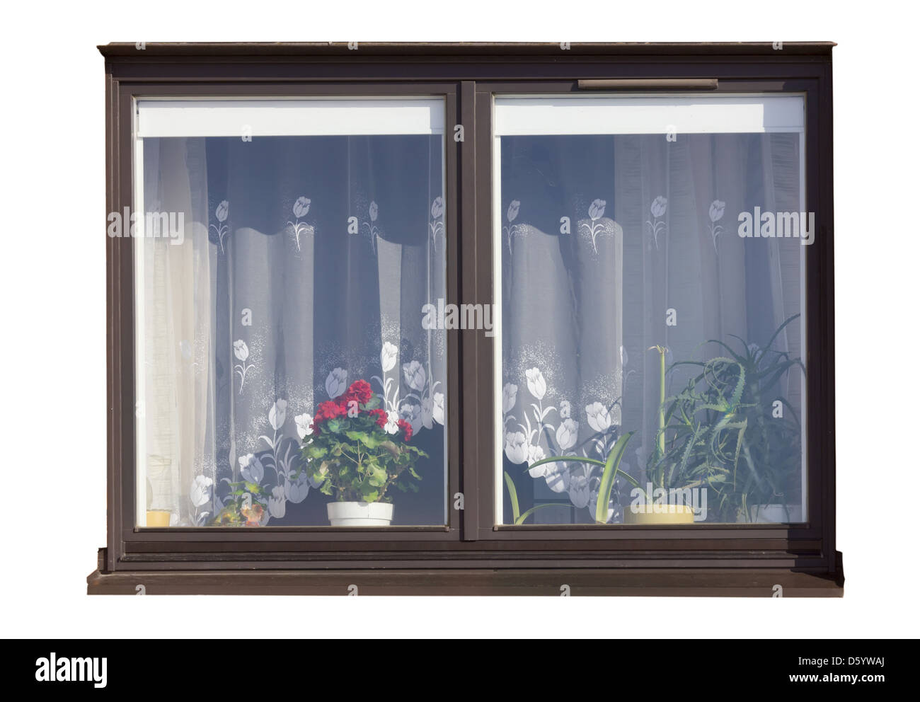 At a isolated window stand flowers Stock Photo - Alamy