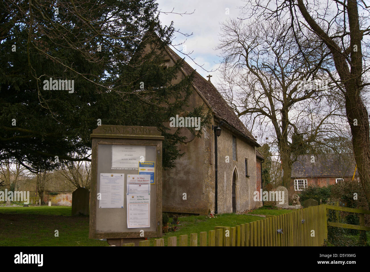Sant. Mary's Church, Alton Barnes Wiltshire, England Stock Photo Alamy
