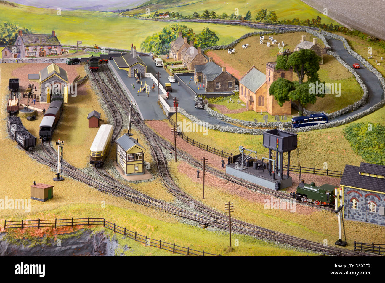 'N' gauge Model Railway Stock Photo