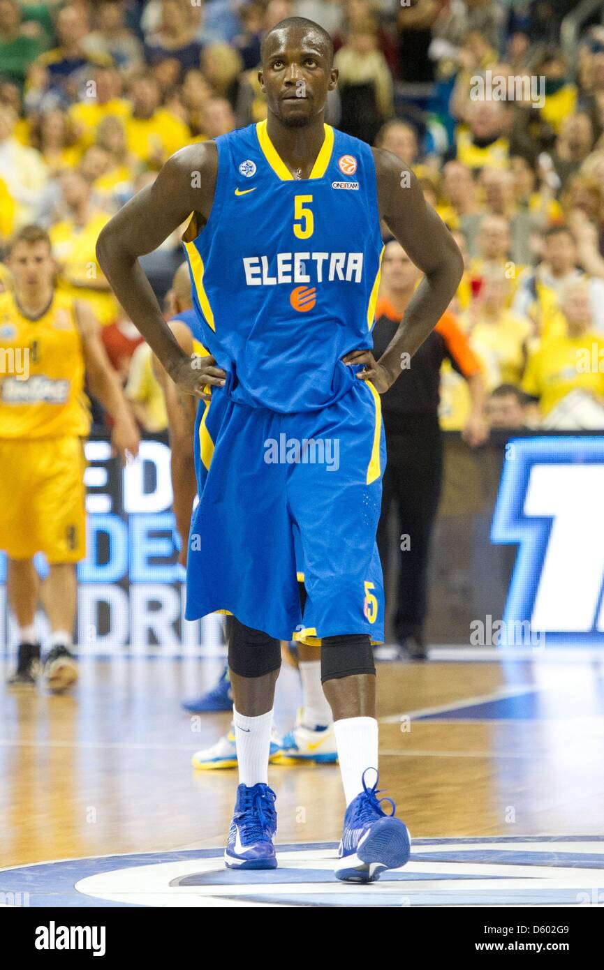 Shawn James of Maccabi Tel Aviv is pictured during a basketball EuroLeague  5 match between Alba