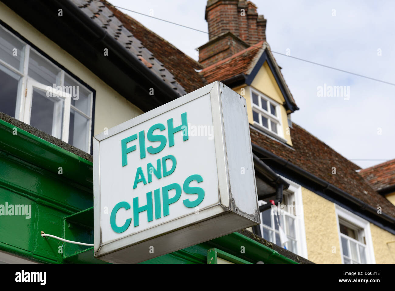 Fish and chips shop in Debenham, England Stock Photo Alamy