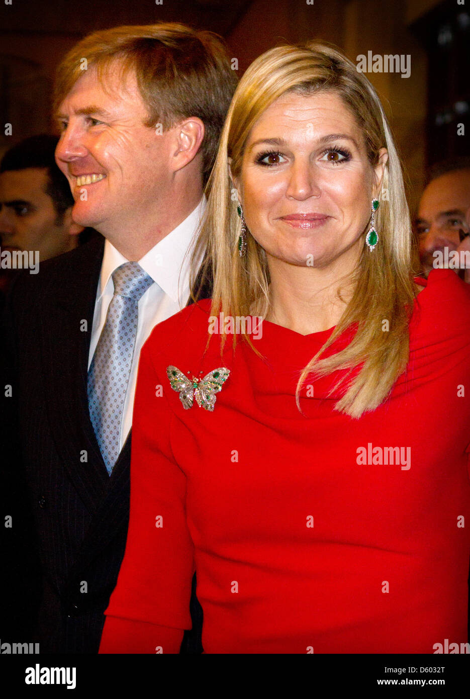 Prince Willem-Alexander and Princess Maxima of The Netherlands attend a concert of the concertgebouworkest at the Halic Centre Concert in Istanbul, Turkey, 10 November 2012. Photo: Patrick van Katwijk - NETHERLANDS OUT Stock Photo