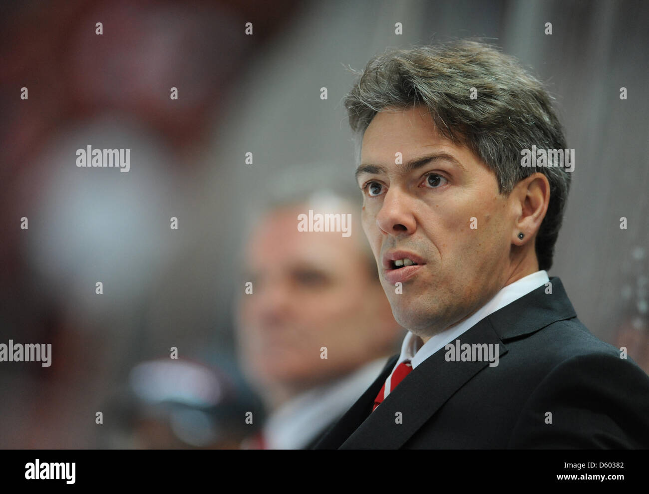 Switzerland's national co-coach Markus Studer is pictured during the ice hockey Deustchland Cup match between Canada and Switzerland at the Olympic Ice Stadium in Munich, Germany, 11 November 2012. Photo: ANDREAS GEBERT Stock Photo