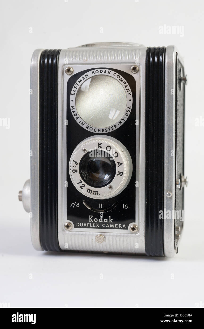 Kodak Duaflex camera. Made by the Eastman Kodak Company in Rochester, NY, USA. Stock Photo