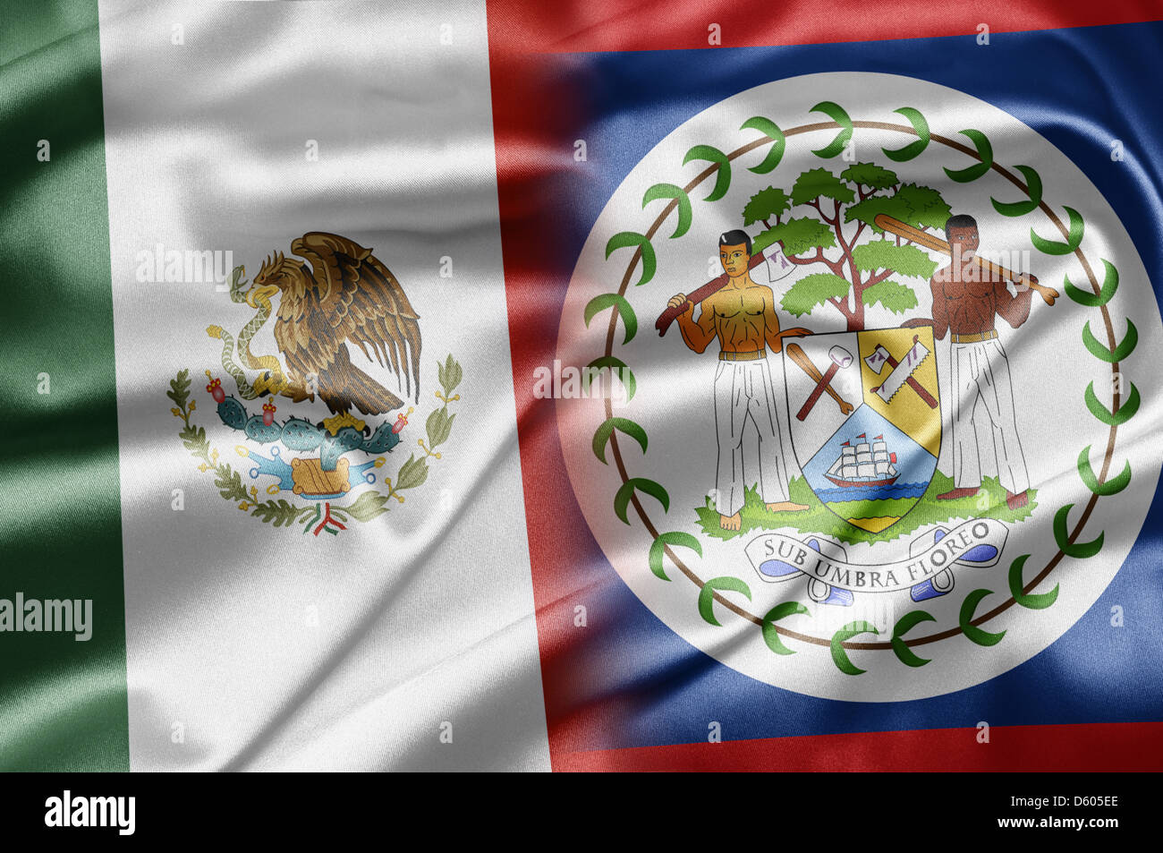 Mexico and Belize Stock Photo Alamy