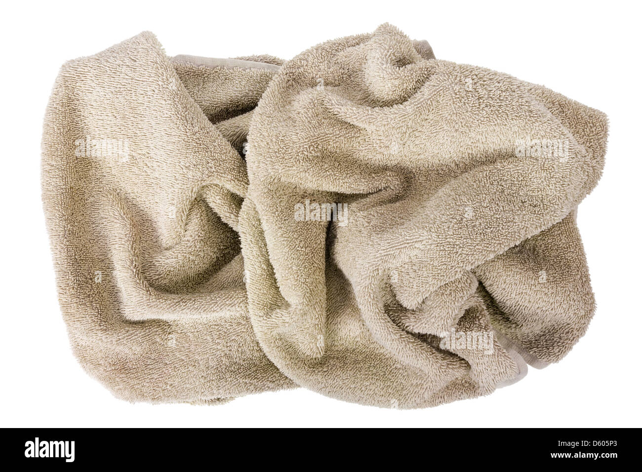Abstract sculpture from beige Stock Photo
