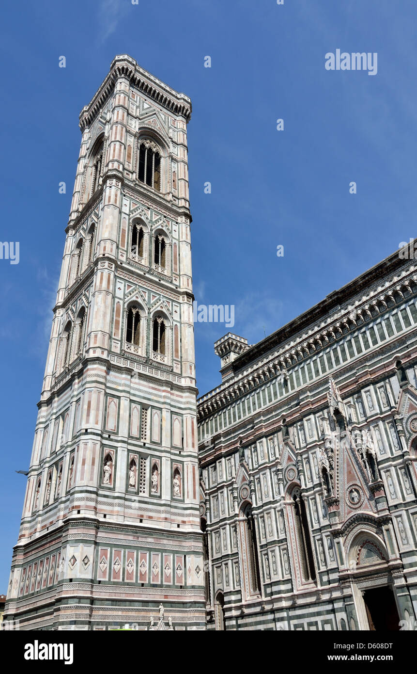 The Campanile, bell tower of Florence, Tuscany Stock Photo