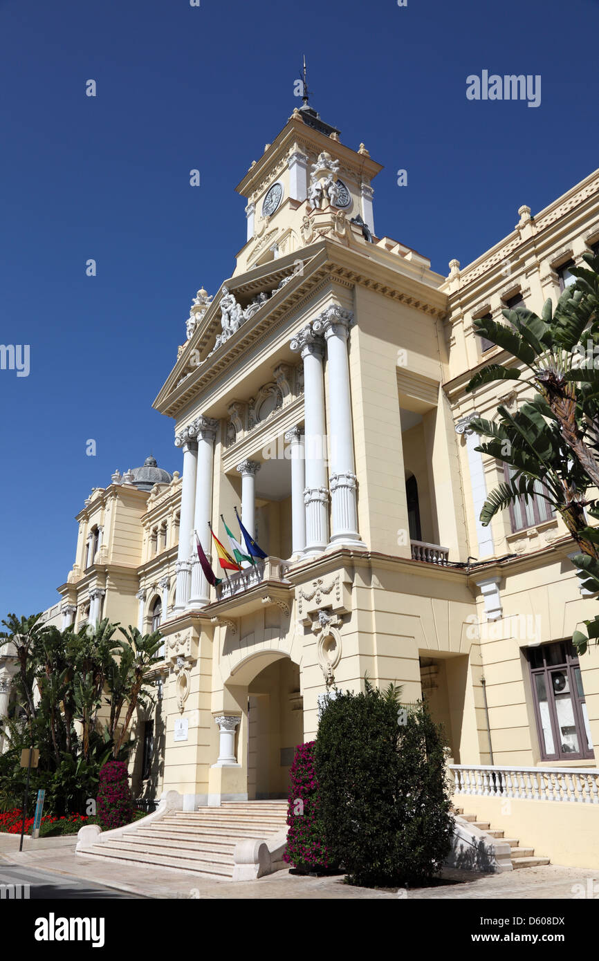 City Hall of Malaga, Andalusia Spain Stock Photo