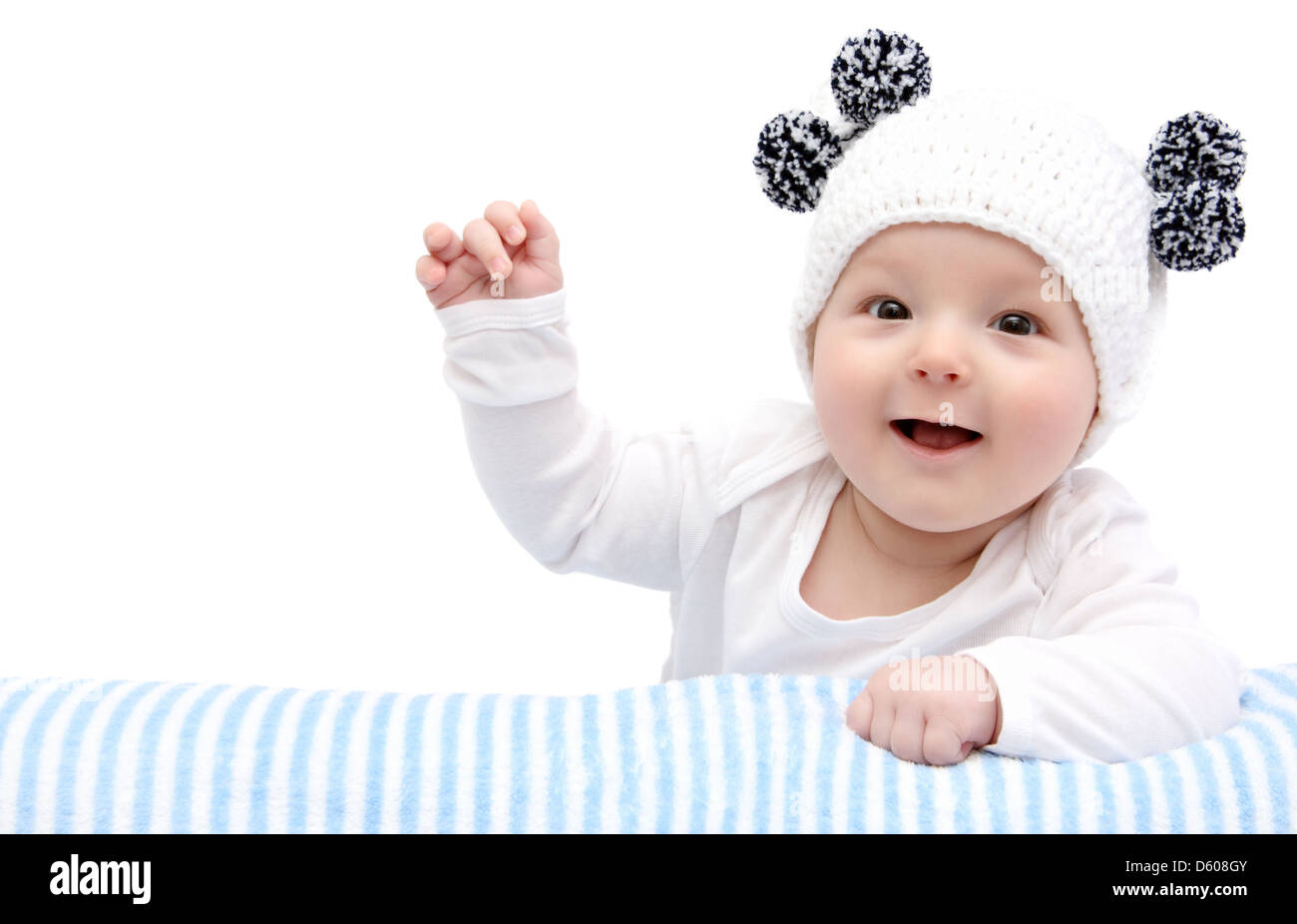 Baby laughing Stock Photo