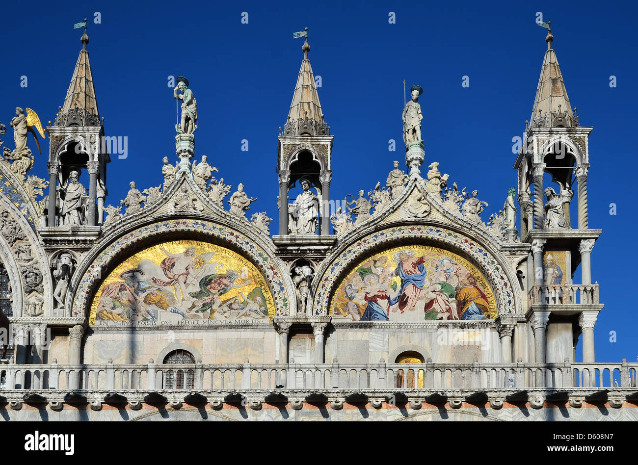 Detail of Basilica San Marco in Venice, Italy Stock Photo