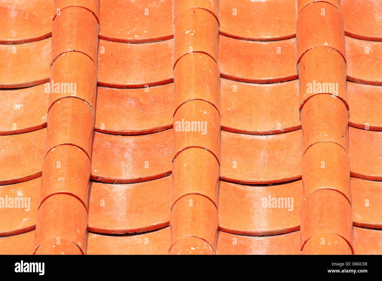 The Orange Tile roof of china style. Stock Photo