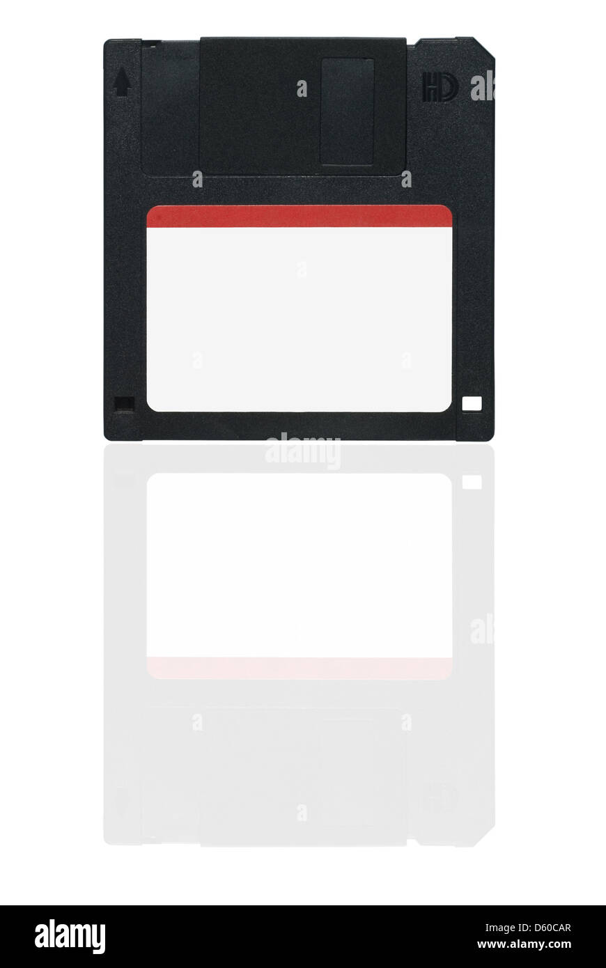 Blank floppy disk on white background Stock Photo