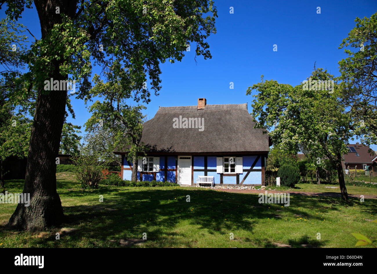 Traditional old house in Warthe, Usedom Island, Mecklenburg Western