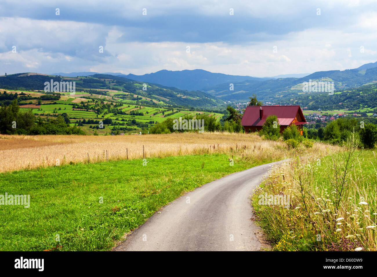 Road To Home Stock Photo Alamy