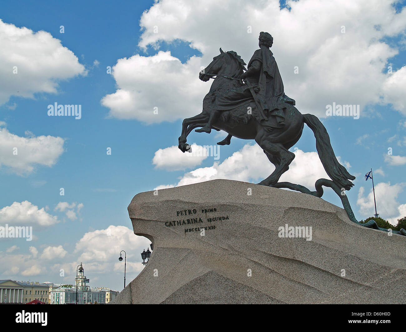 The Bronze Horseman,Peter the Great, St.Petersburg Stock Photo