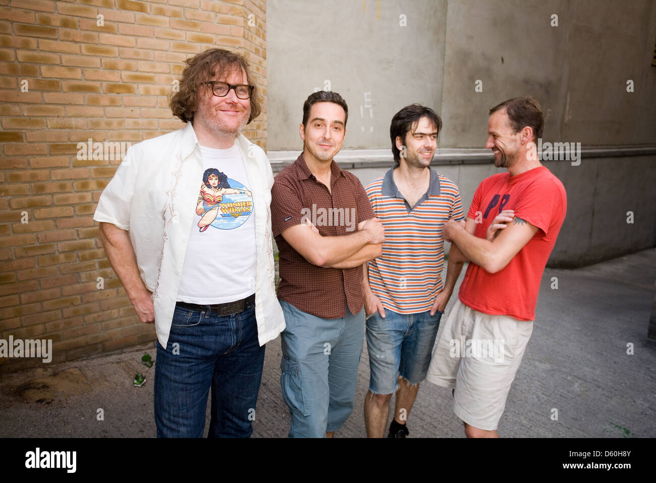 Cud, English indie band photographed in Old Street , London, England. Stock Photo