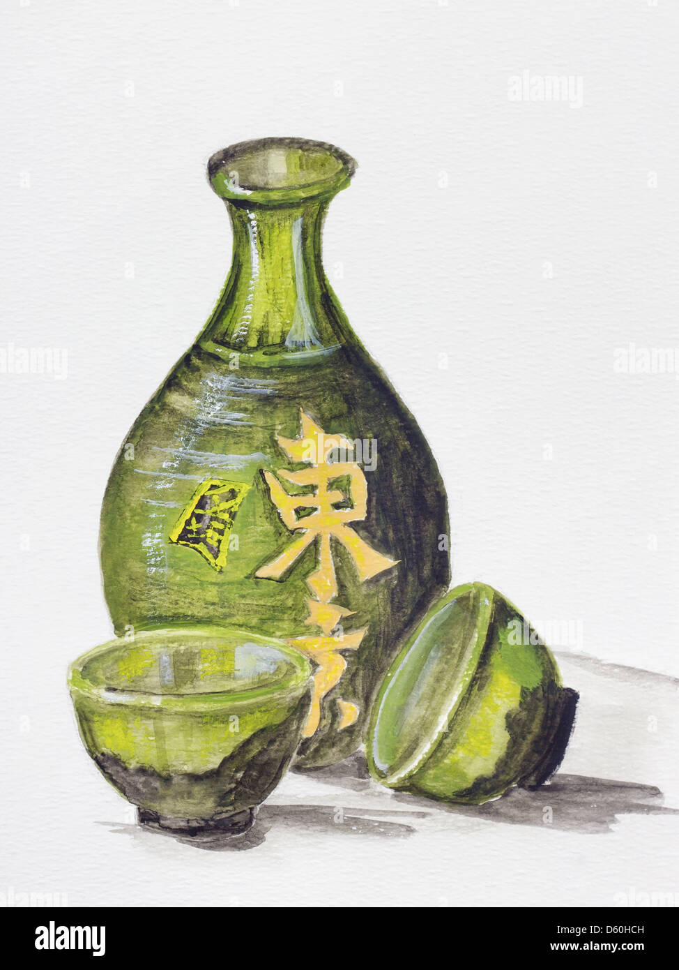 Japanese rice wine Sake Stock Photo Alamy