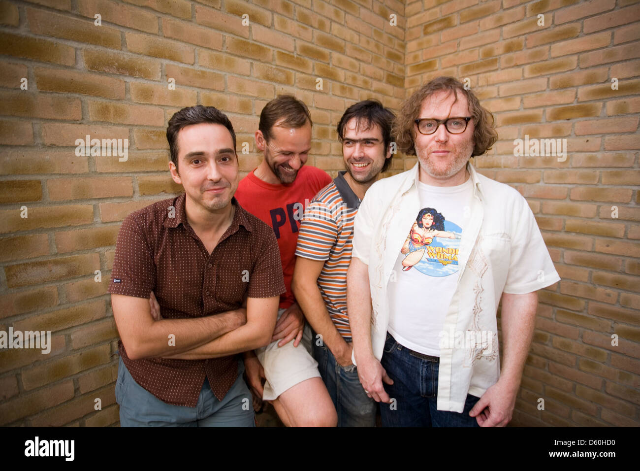 Cud, English indie band photographed in Old Street , London, England. Stock Photo
