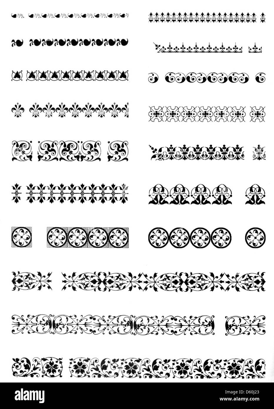 A 1900 catalog showcasing type specimens, borders, and decorative