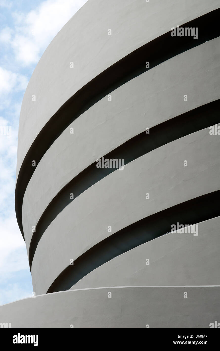 Detail of the building of the Solomon R. Guggenheim Museum, Upper East Side, Manhattan, New York, USA, PublicGround Stock Photo