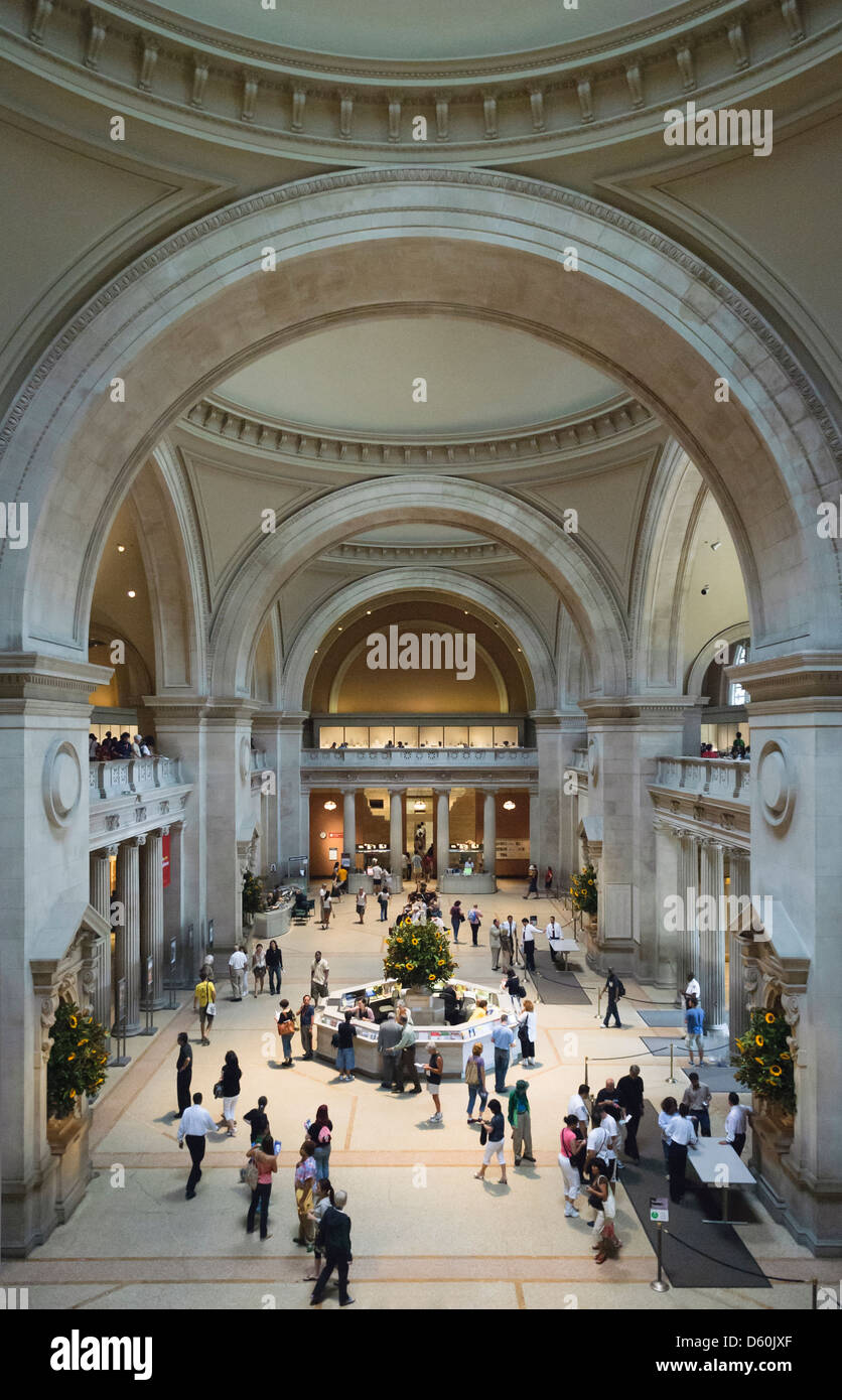 The Great Hall, Metropolitan Museum of Art, New York City, New York, USA Stock Photo