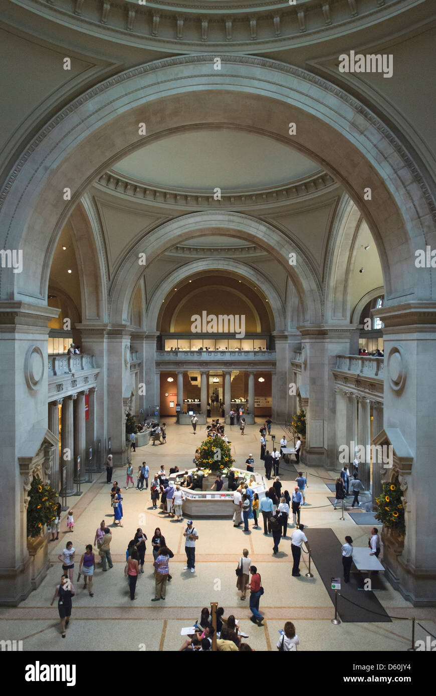 The Great Hall, Metropolitan Museum of Art, New York City, New York, USA Stock Photo