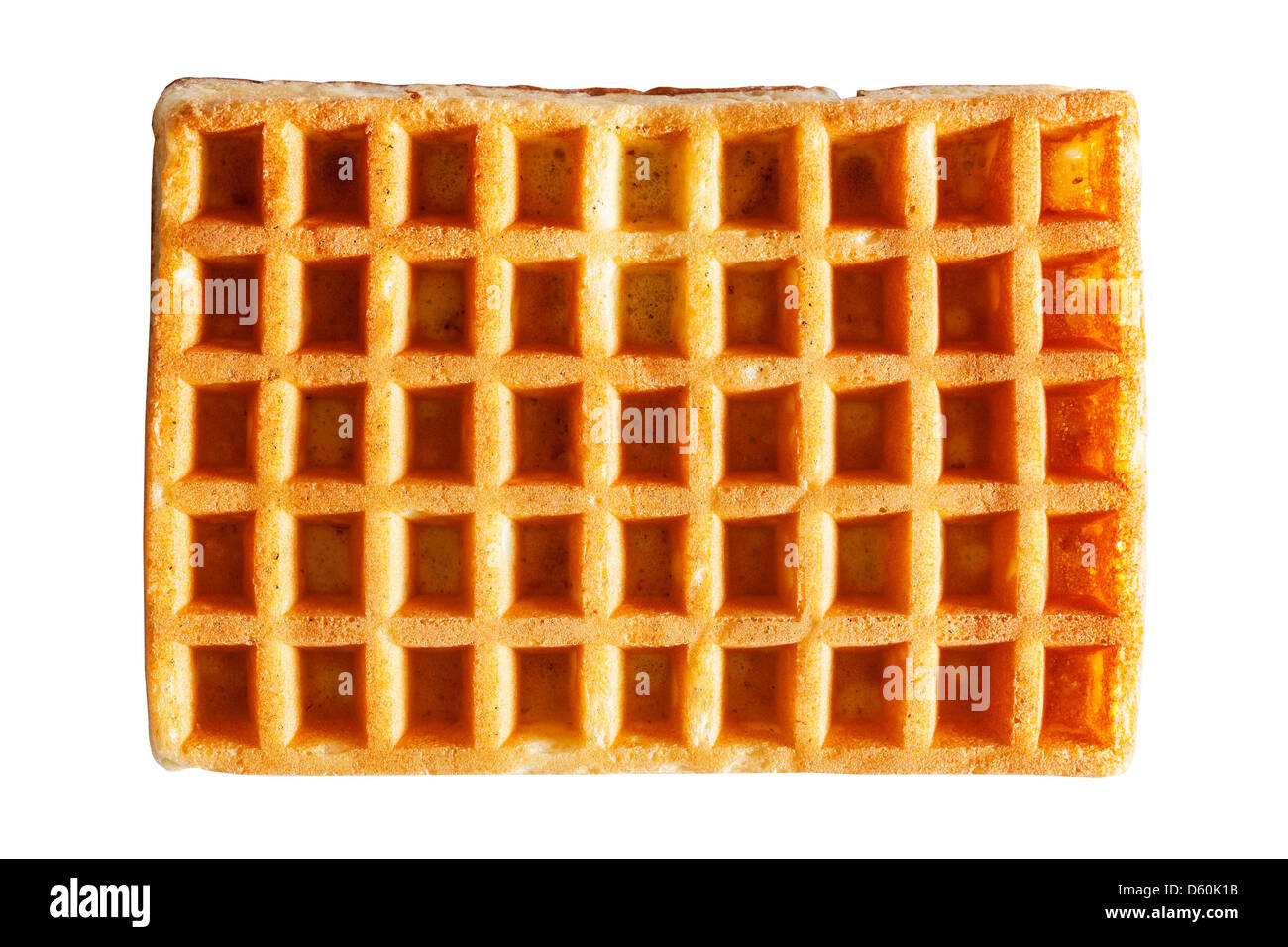 A toasting waffle on a white background Stock Photo