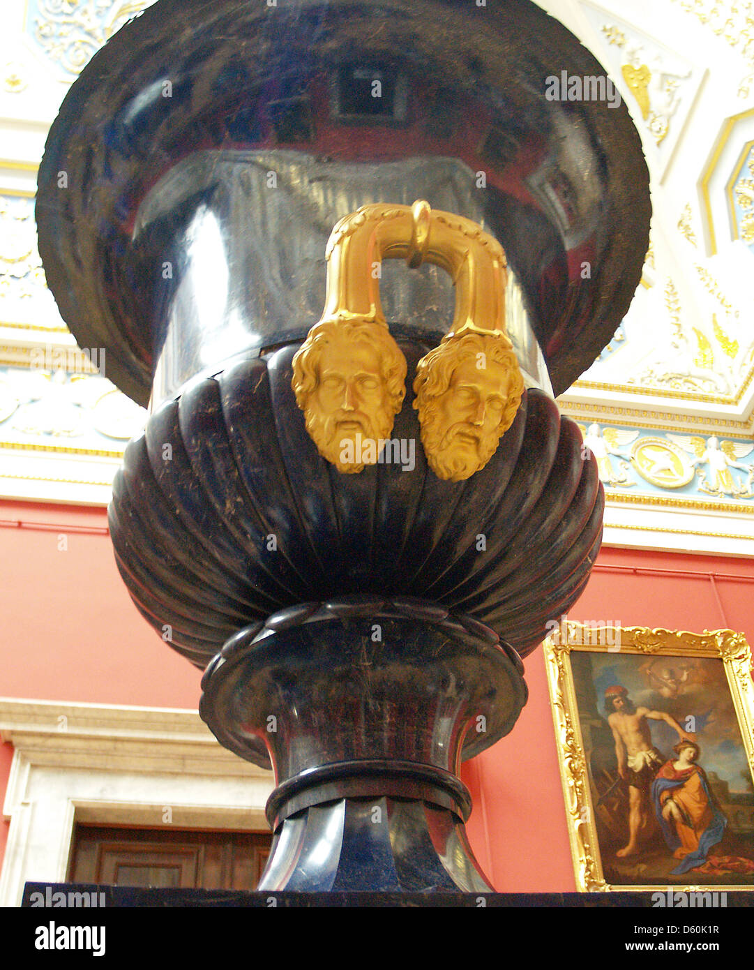 A vase of the Peterhof Foundry in the Hermitage Museum, Saint ...