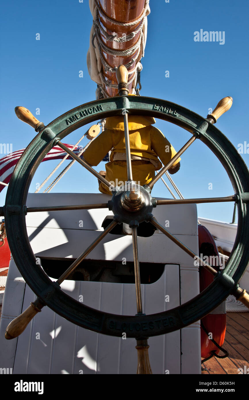 Rockland Maine, Wheel of the passenger cruising schooner American Eagle
