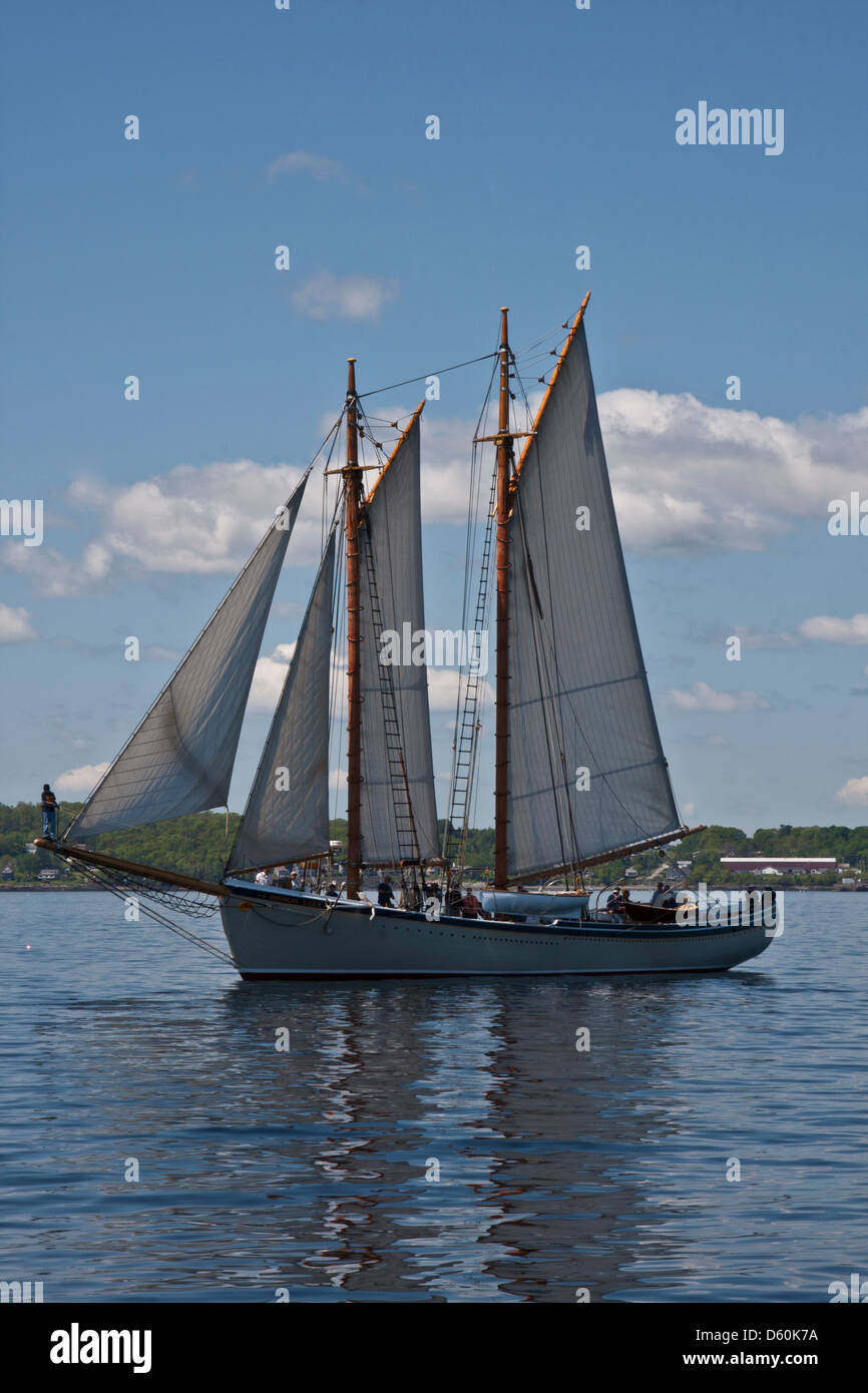 Rockland Maine, The passenger cruising schooner American Eagle (built ...