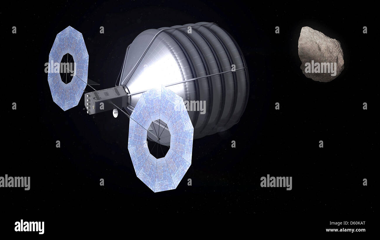 Artists concept of a Solar Electric Propulsion based spacecraft ...