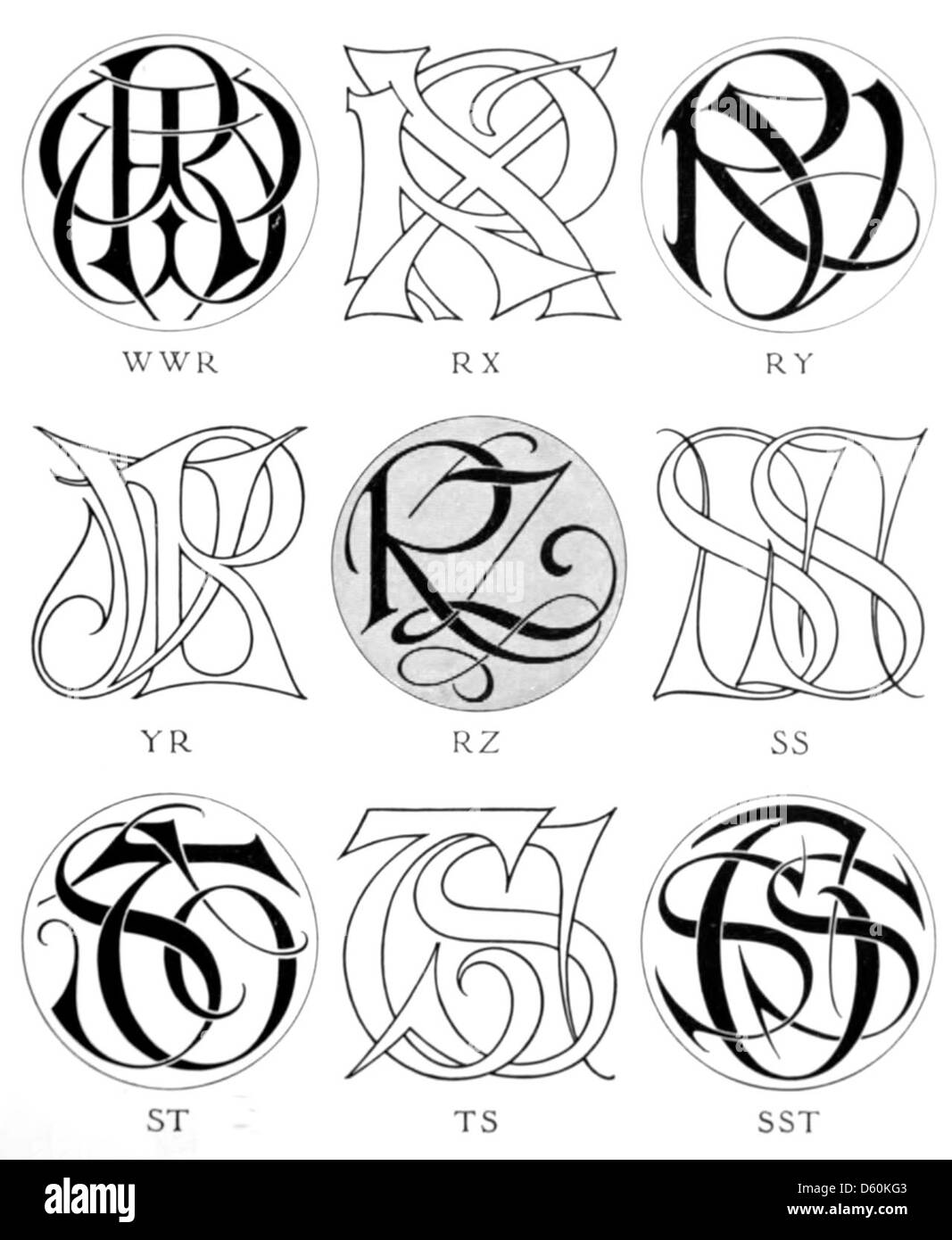 This 1906 publication focuses on the design of monograms and ciphers ...