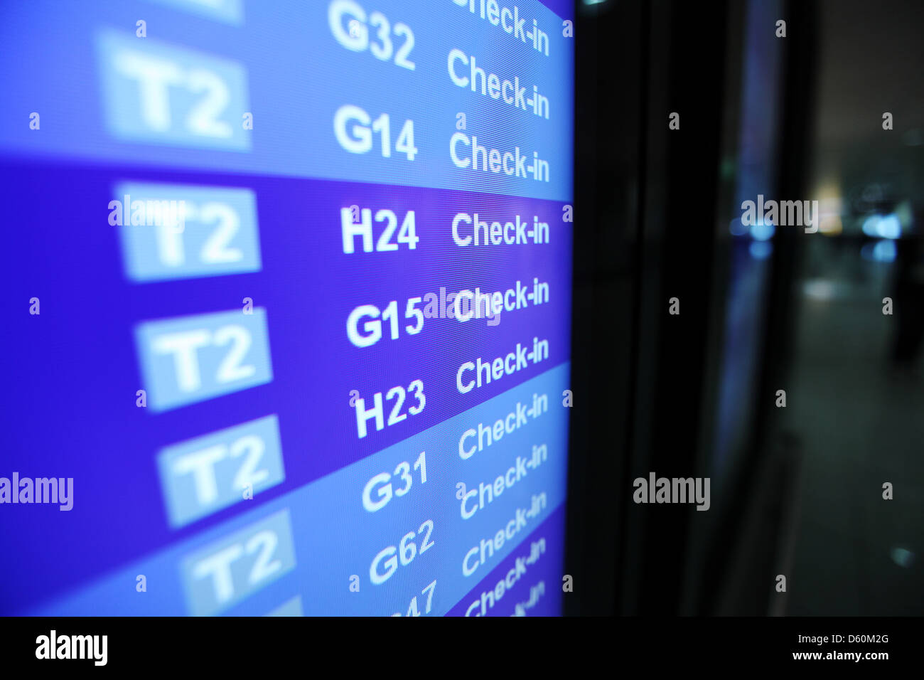 check in desk in airport Stock Photo Alamy
