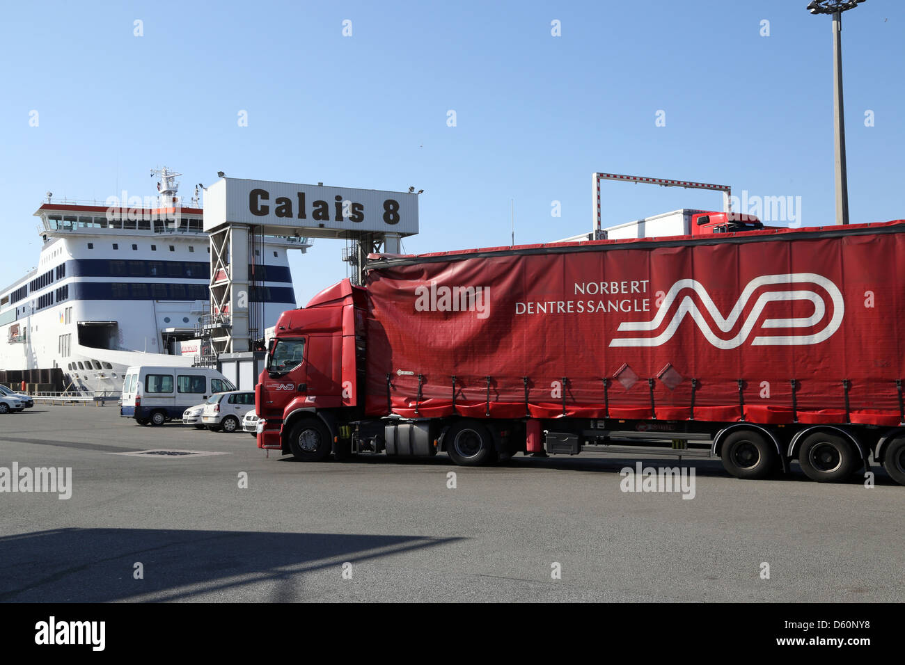 Calais dock Ferry Terminal France Stock Photo Alamy