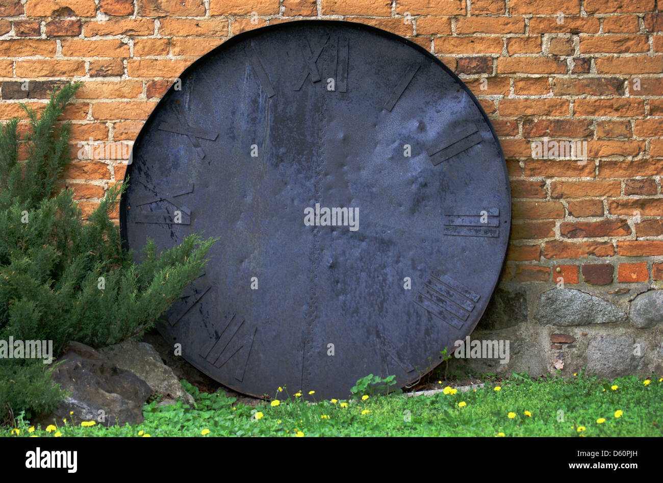 Old church clock in Poland Stock Photo Alamy
