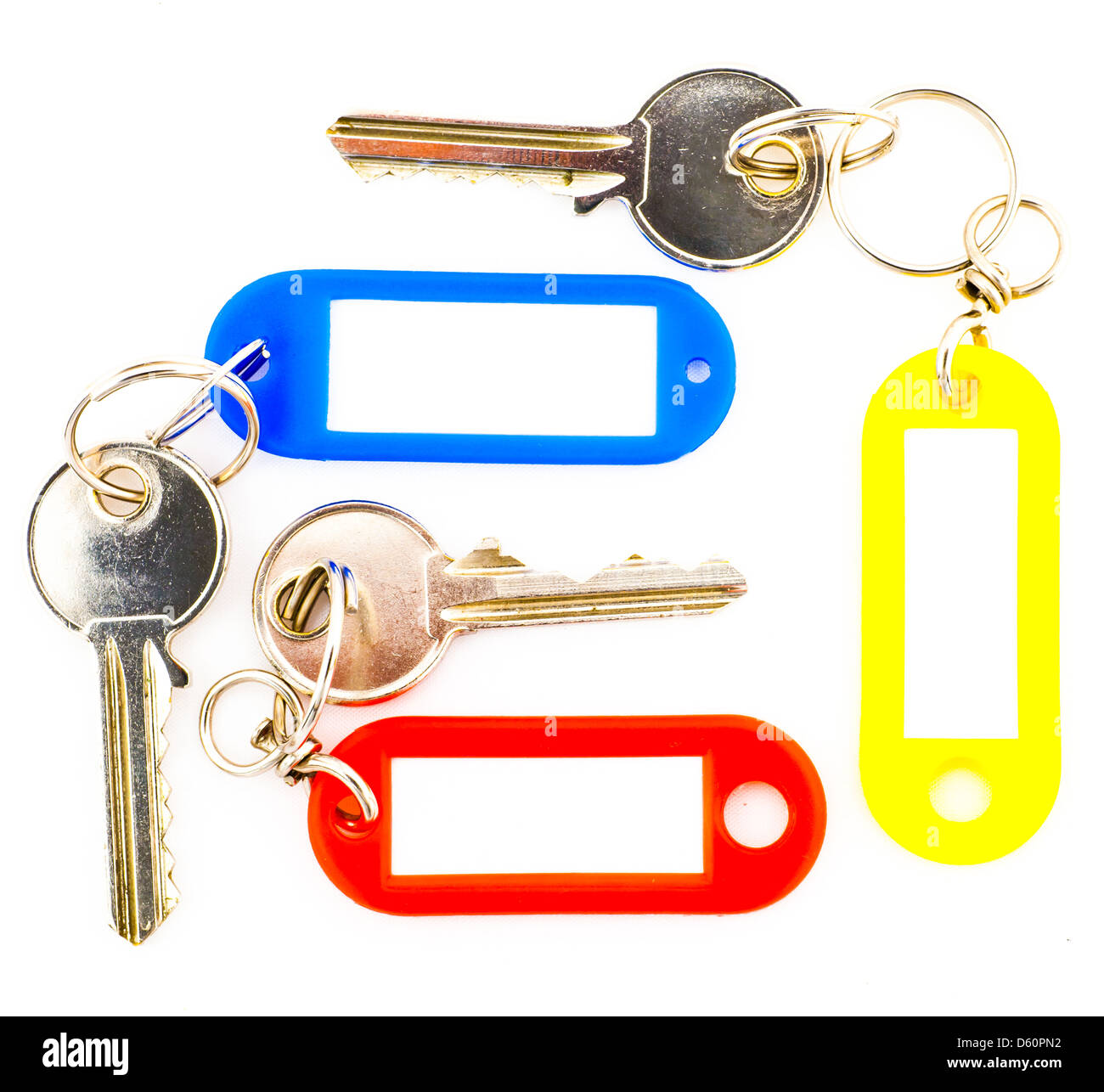 Keys and labels Stock Photo Alamy