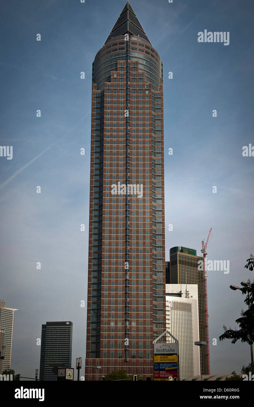 MesseTurm building, Frankfurt Stock Photo