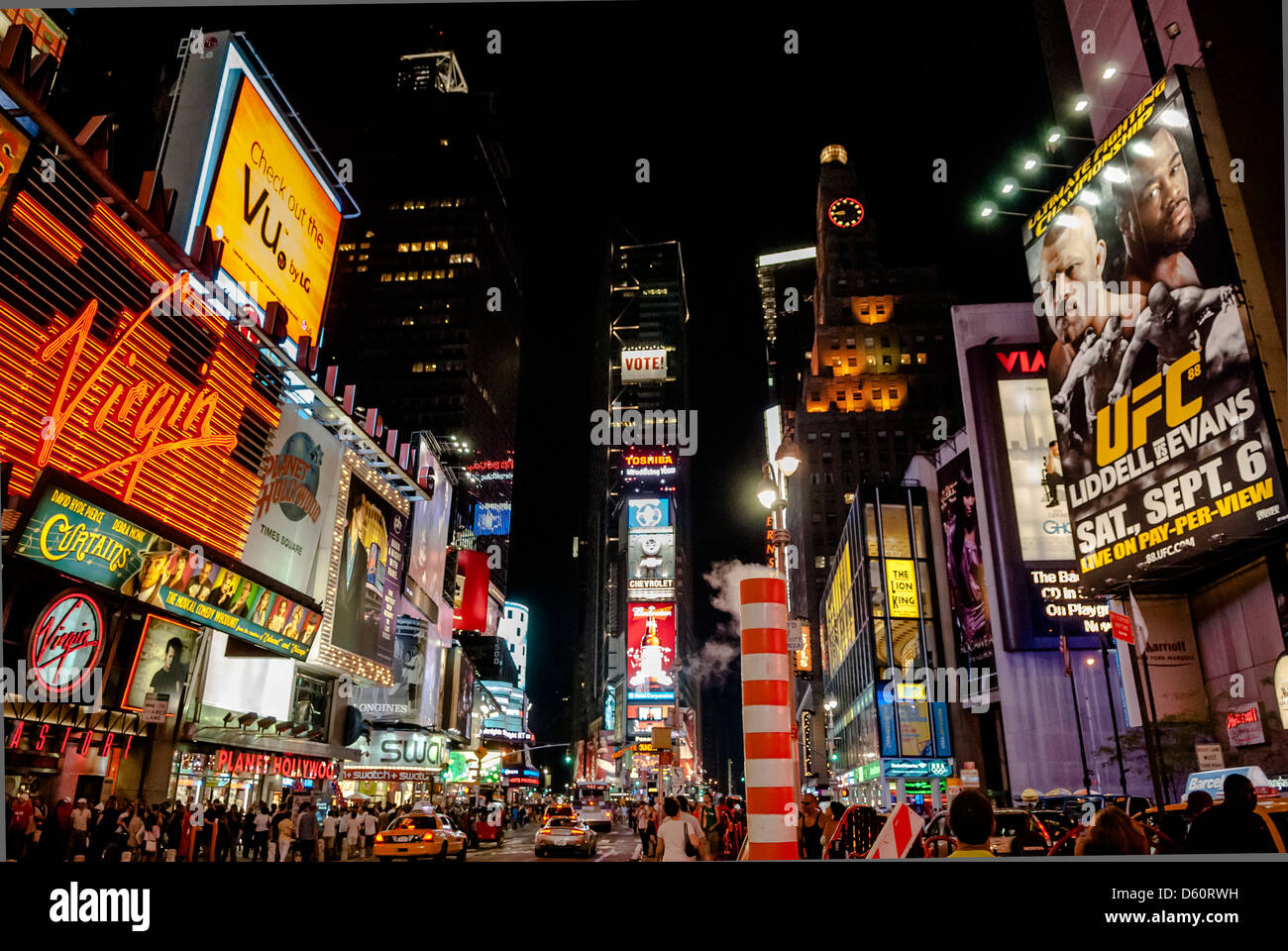 Times Square, Manhattan, Midtown, New York City, USA, United States of America, PublicGround Stock Photo