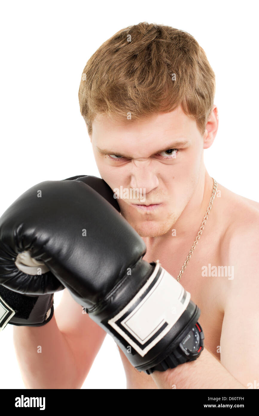 man in boxing gloves Stock Photo Alamy