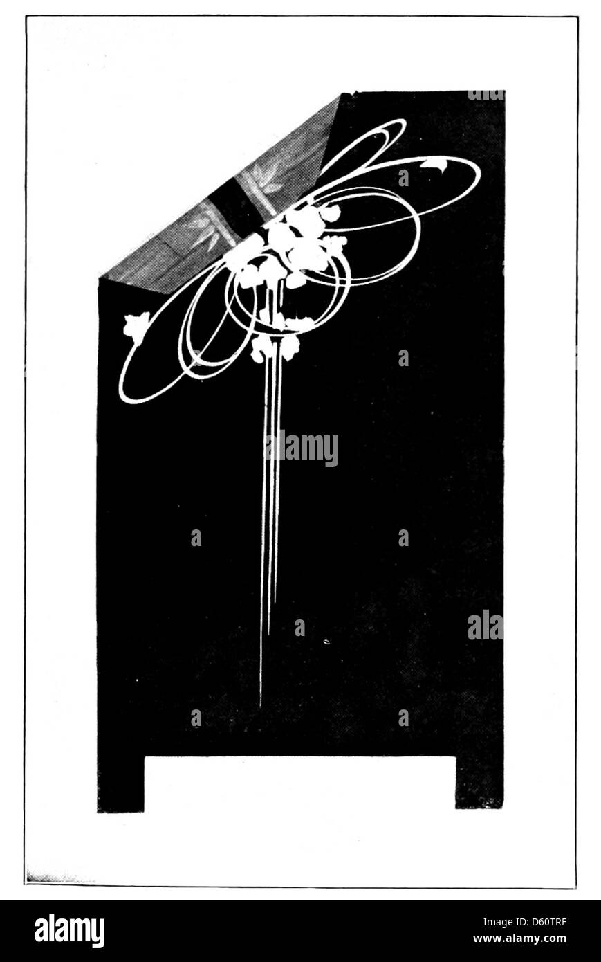A historical advertisement or illustration showing a performance or event promoted by Atkinson & Atkinson, featuring showcards as part of the promotional material. This display likely depicts a cultural or theatrical event of the time. Stock Photo