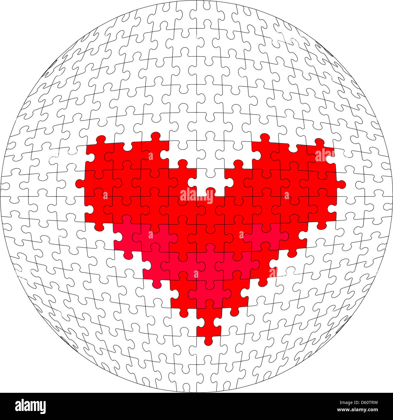 3d puzzle ball in color 28 Stock Photo Alamy