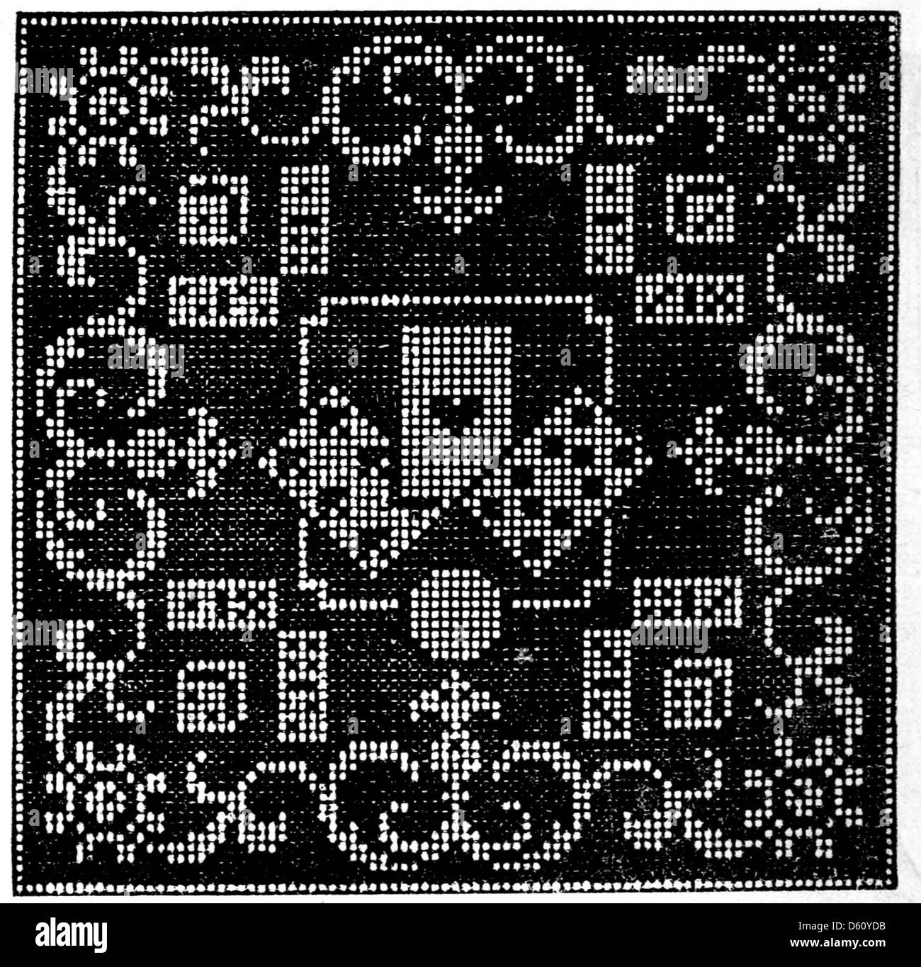 This 1880 collection of patterns for needlework features designs for ...