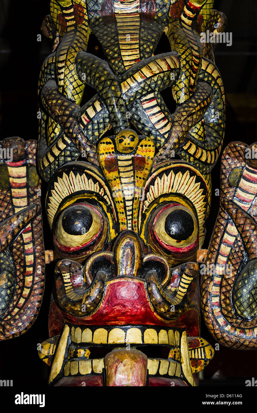 Sri Lankan Devil Mask Stock Photo