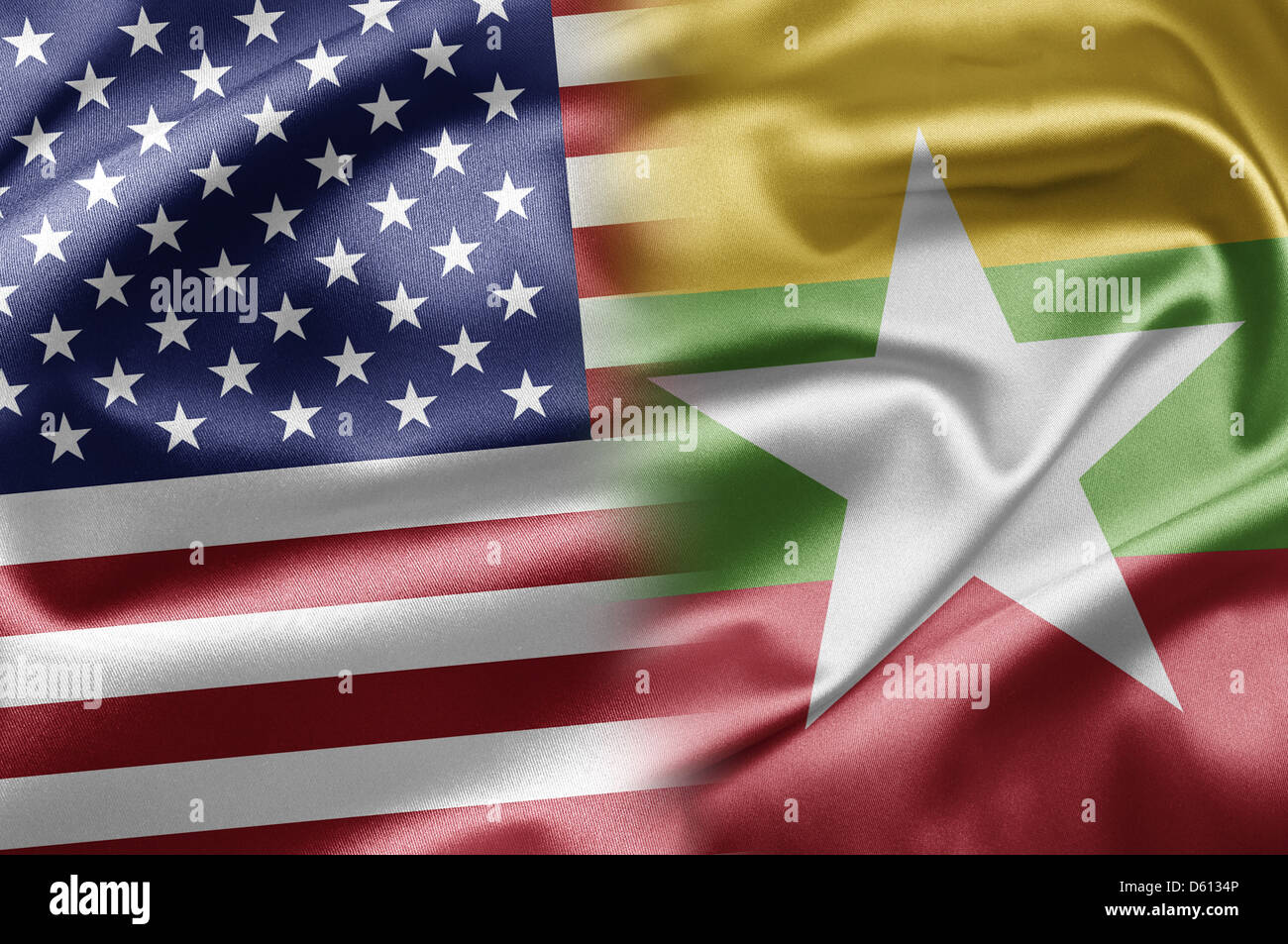 Usa And Myanmar Stock Photo Alamy