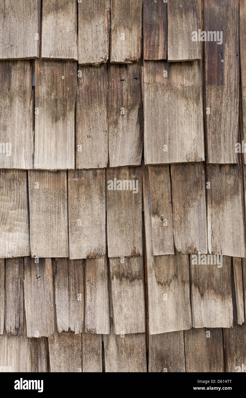 Weathered Cedar Shake Shingles For Use As A Background Stock Photo Alamy