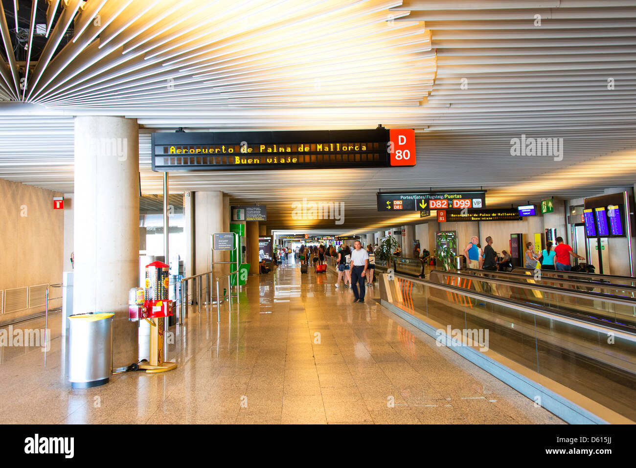 Palma de Mallorca Airport hall Stock Photo Alamy
