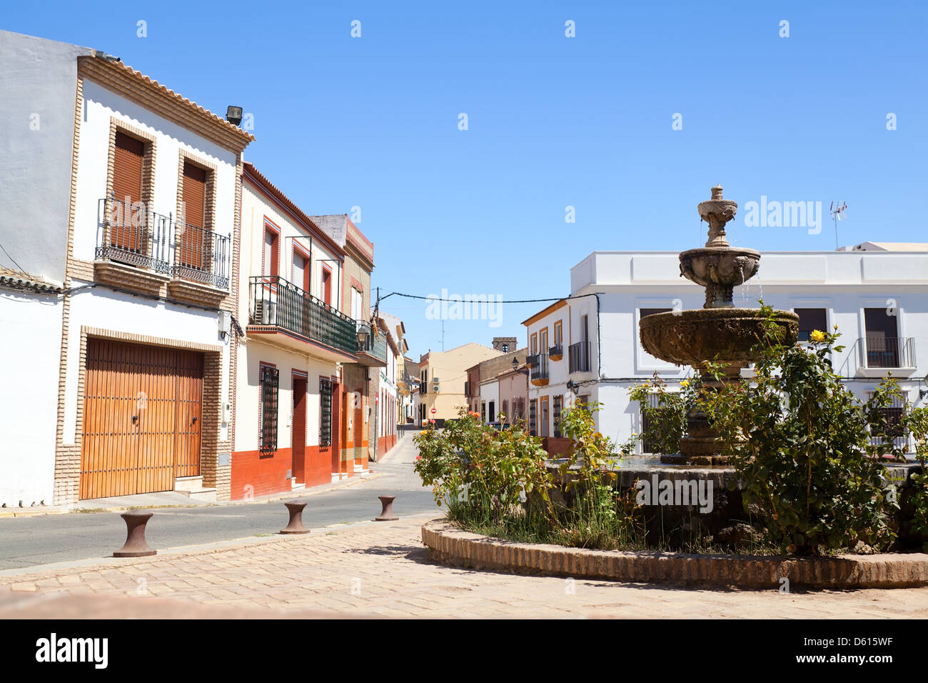 old Spanish town Niebla (Huelva Stock Photo Alamy