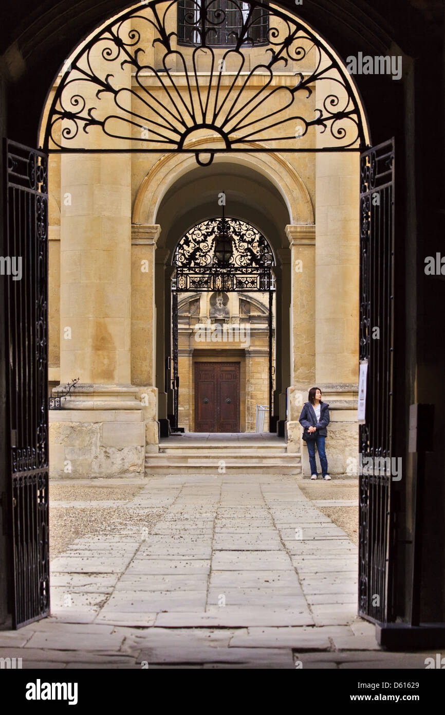 UK Oxford Bodleian Library Stock Photo