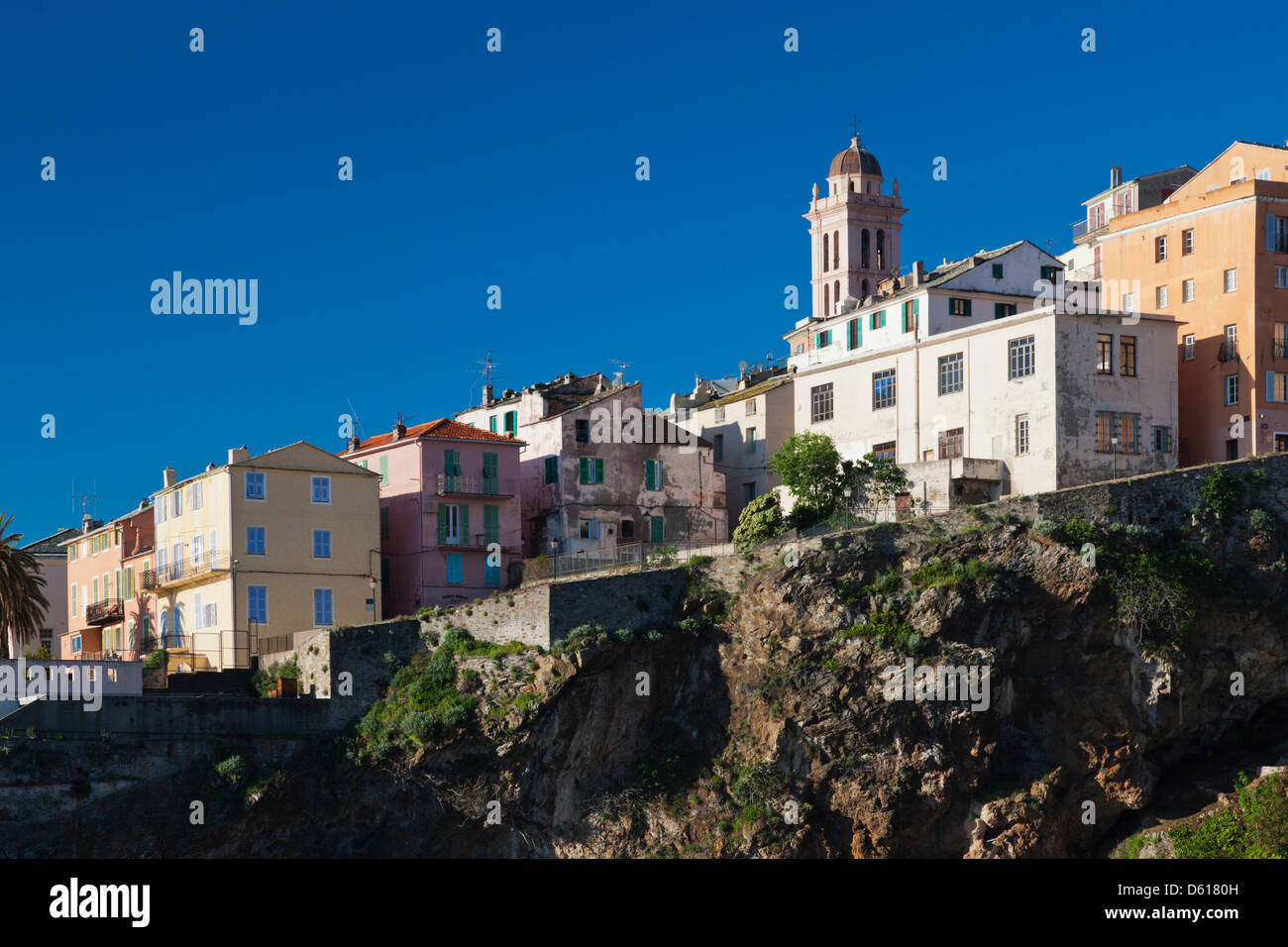 France, Corsica, Haute-Corse Department, Le Cap Corse, Bastia, Citadel and Terra Nova Stock Photo