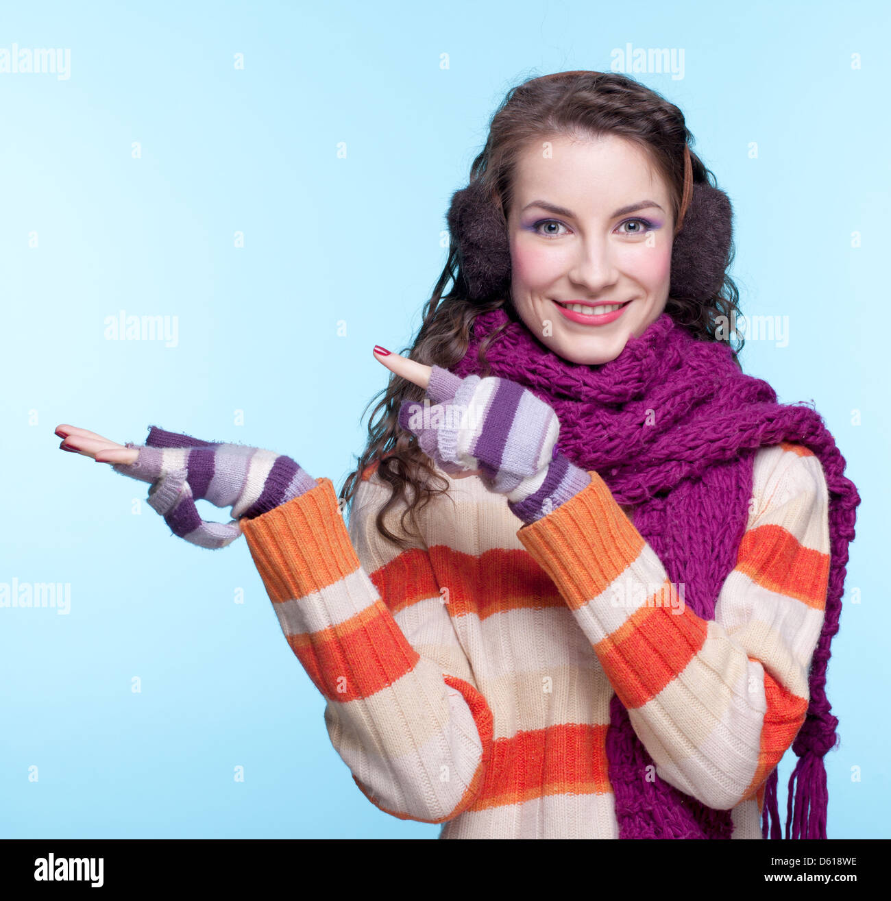 Woman in winter dress Stock Photo Alamy